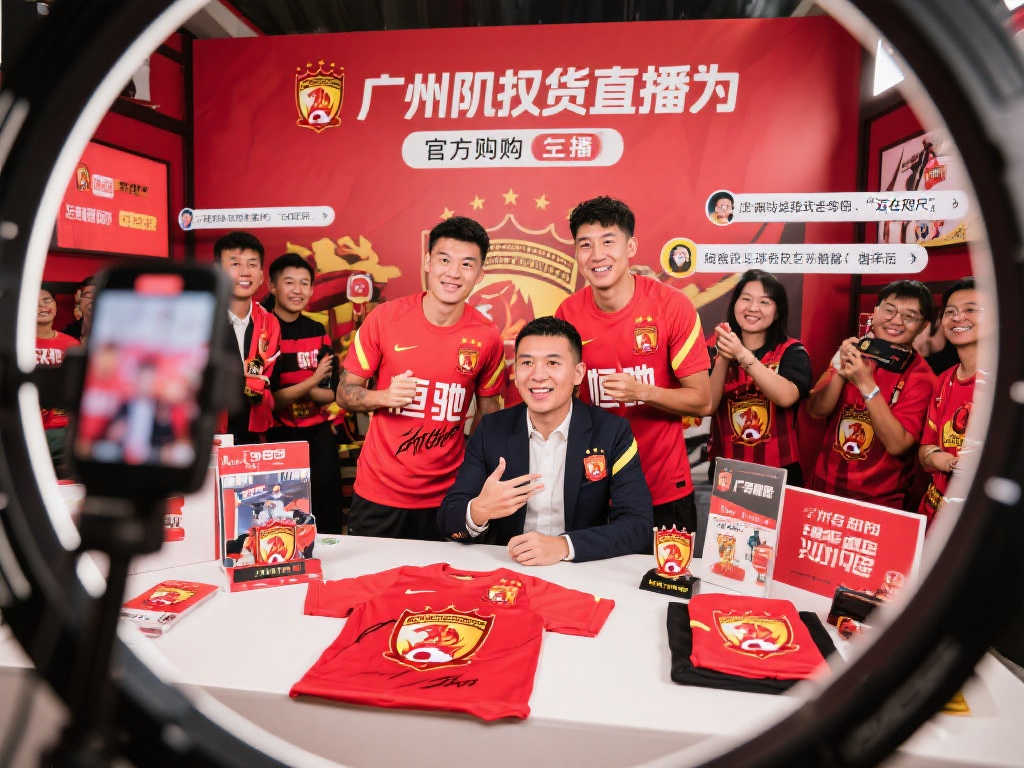 广州队直播带货火爆,球迷热情支持不断! 广州队直播带货火爆,球迷热情支持不断!